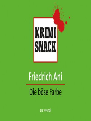 cover image of Die böse Farbe (eBook)